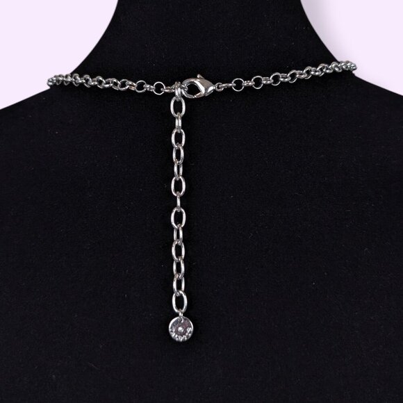 Talbots Blue & Yellow Stone Statement Necklace - Picture 4 of 7